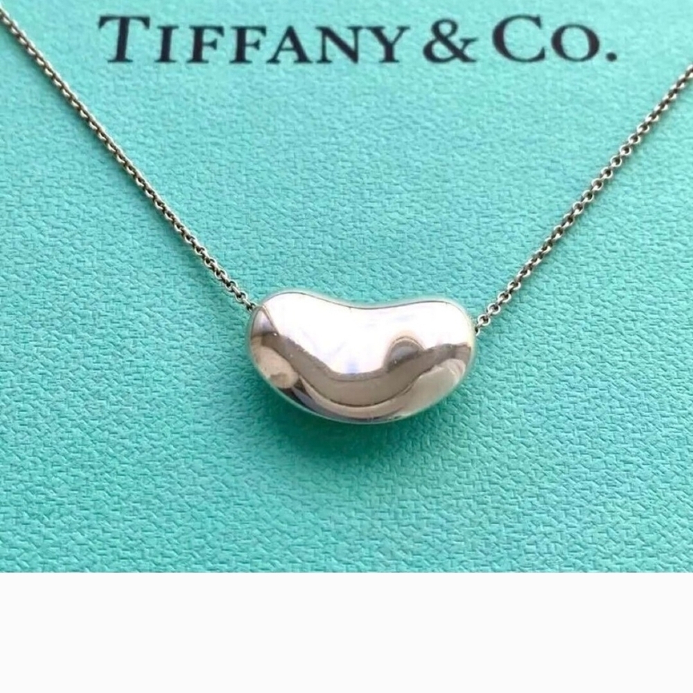 Iconic Sterling Tiffany & Co. Peretti Bean Necklace